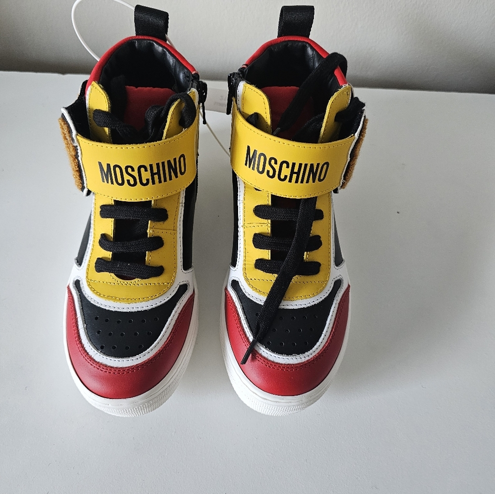 Moschino sneakers multi color unisex for girls or boys